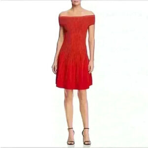 Milly Sleeveless Structure Fit Flare Stretch Dress Size Petite (0-2) EUC!